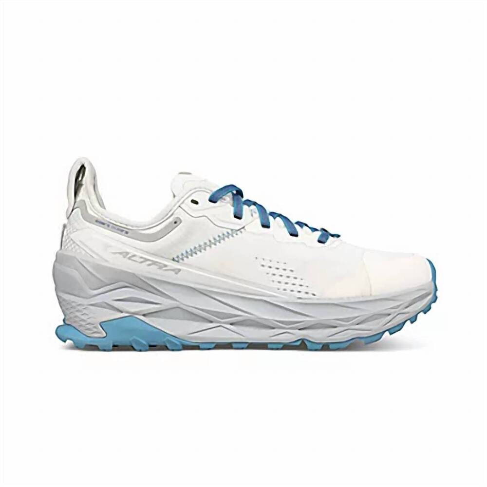 NEW ALTRA women's olympus 5 shoes in white blue